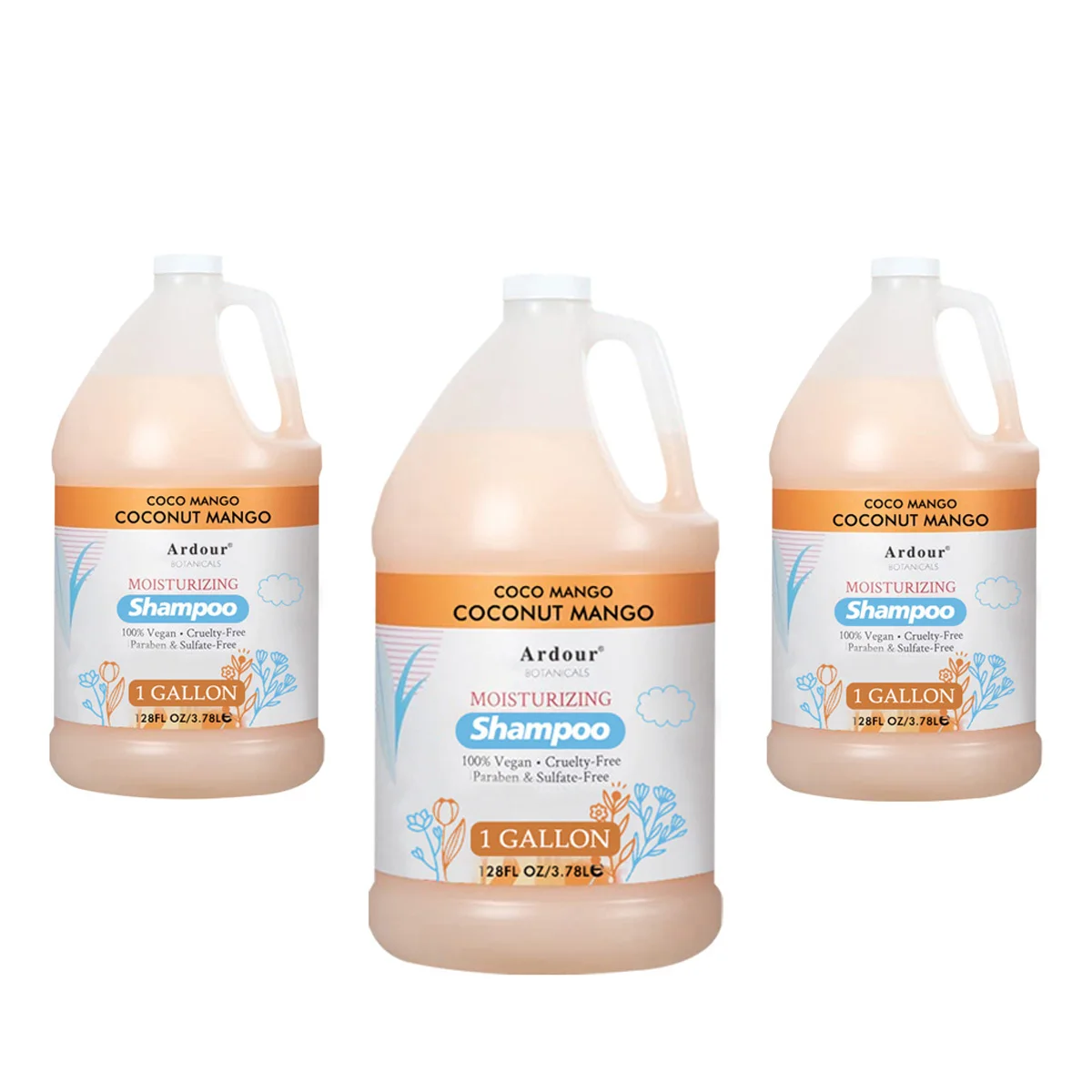 Ready To Ship hair care products gallon size hair shampoo treatments deep cleaning mango organic hair shampoo and conditioner