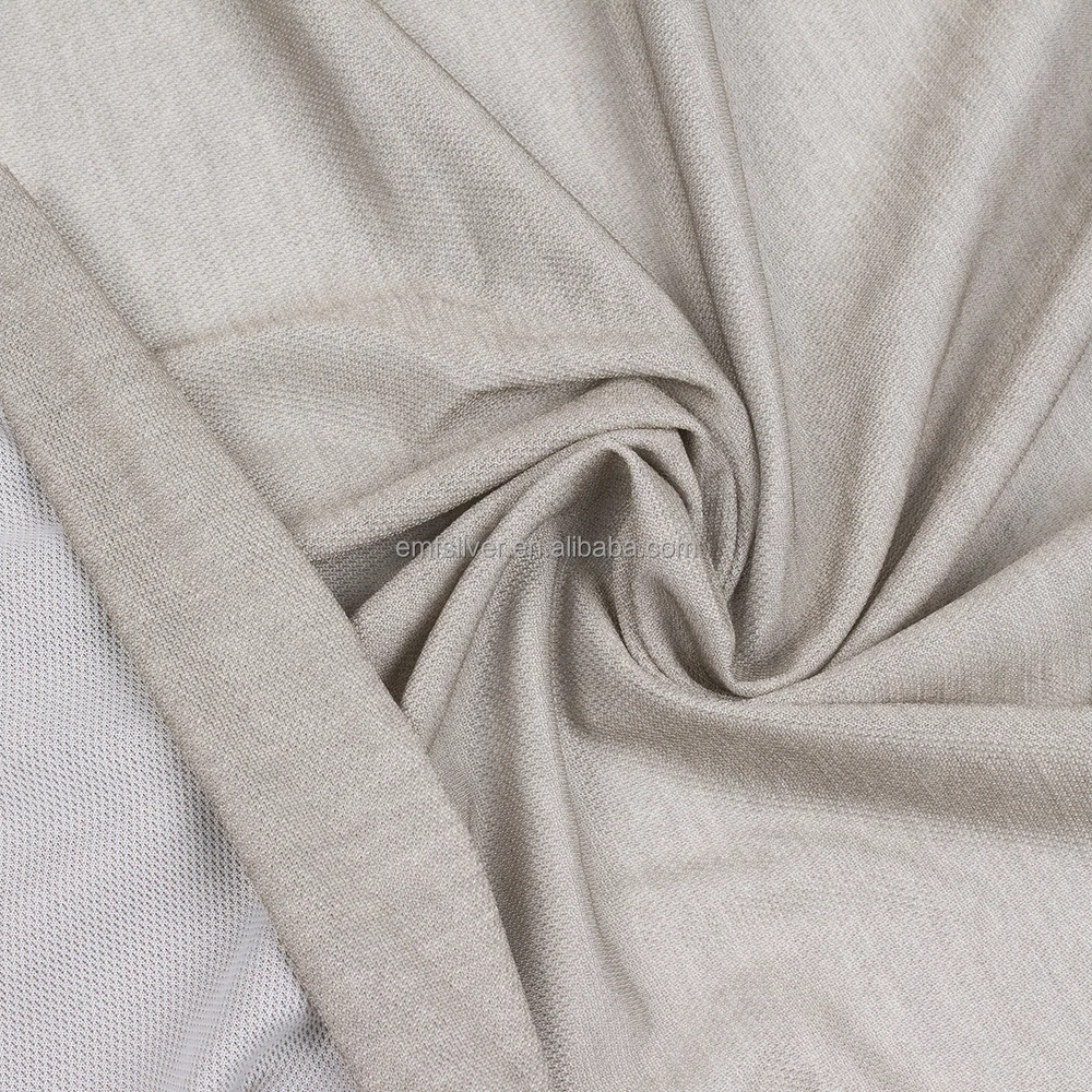RFID SHIELDING Anti Radiation Clothing Fabric Stretch Silver Fiber Fabric Shielding RFID/EMI EMF Reducing