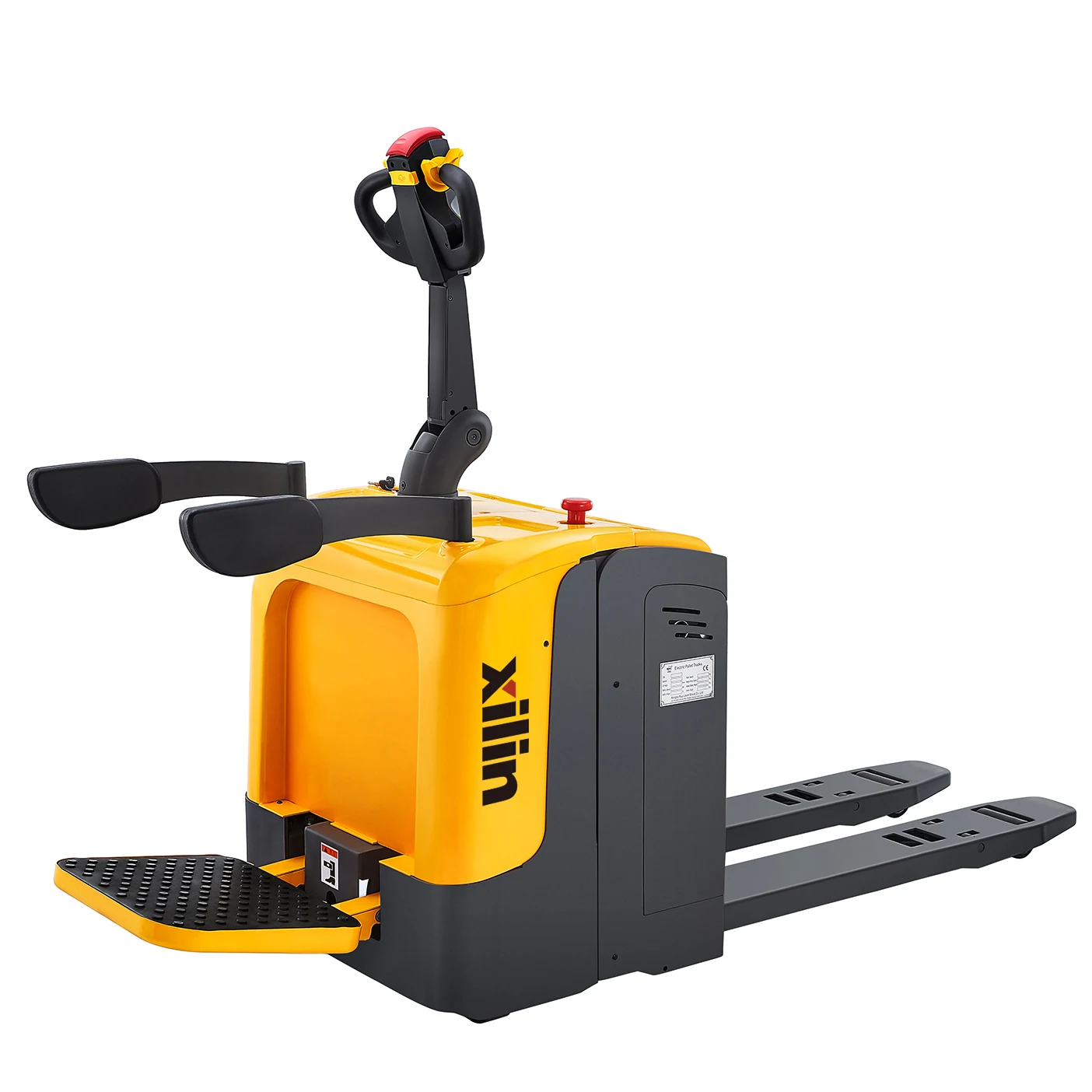 Hot Selling Xilin 2000KG 2Ton 4400lbs Stand-on Type Platform Hydraulic Electric Pallet Truck With AC motor