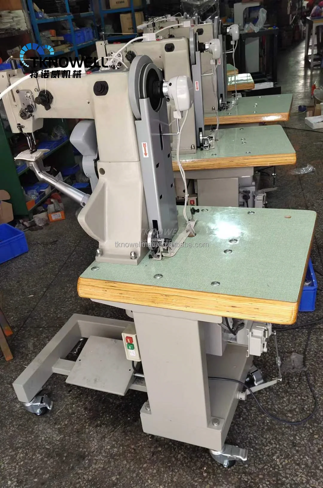 Tkw-168 Shoe Outsole Side Wall Stitching Machine Seated Type Sewing Machine Shoe Making Machine