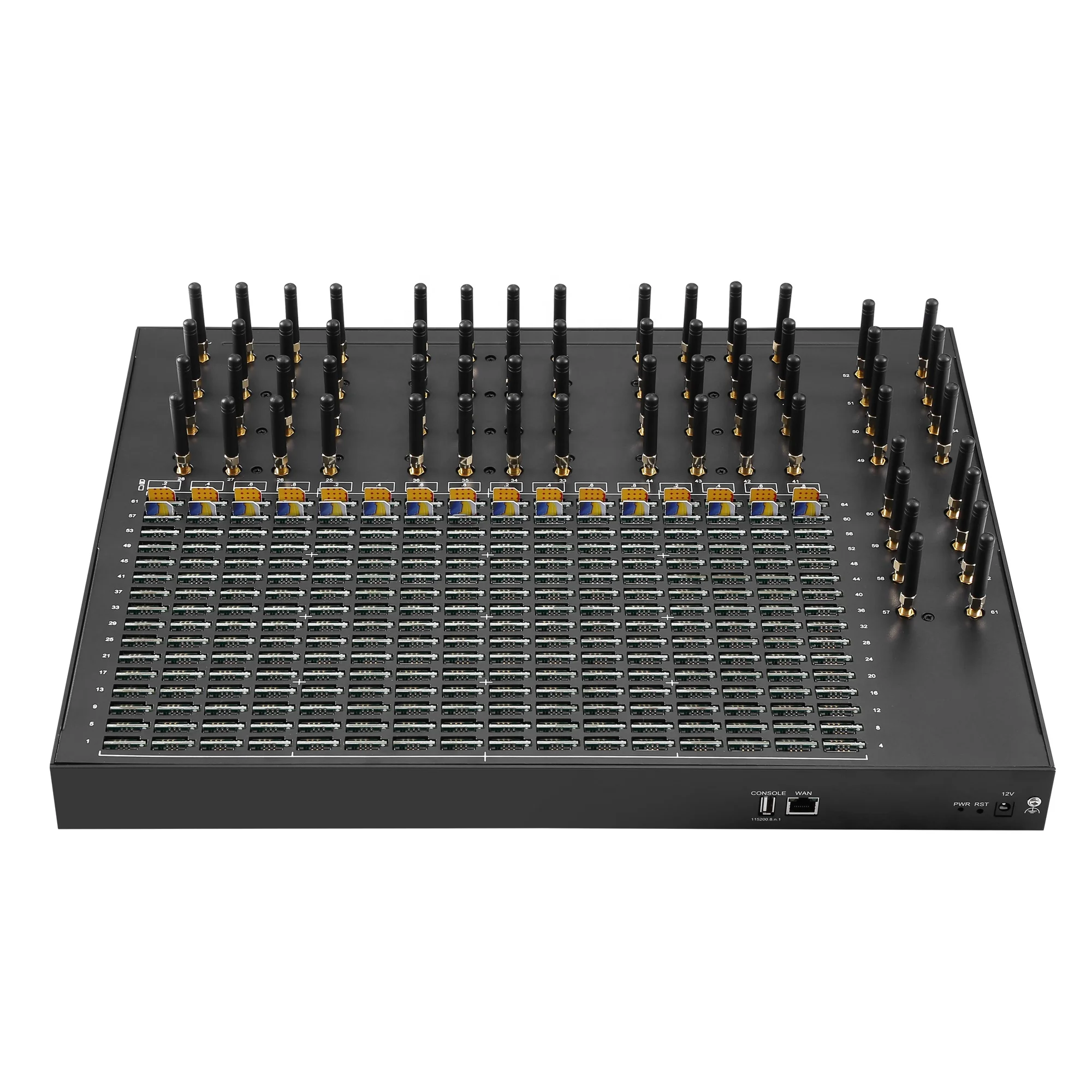 512 Sim Receive SMS USA Carrier LTE Modem 64 Ports Bulk SMS Modem 4G Support AT-T,T mobile,Verizon,US Mobile Sim Cards Gateway