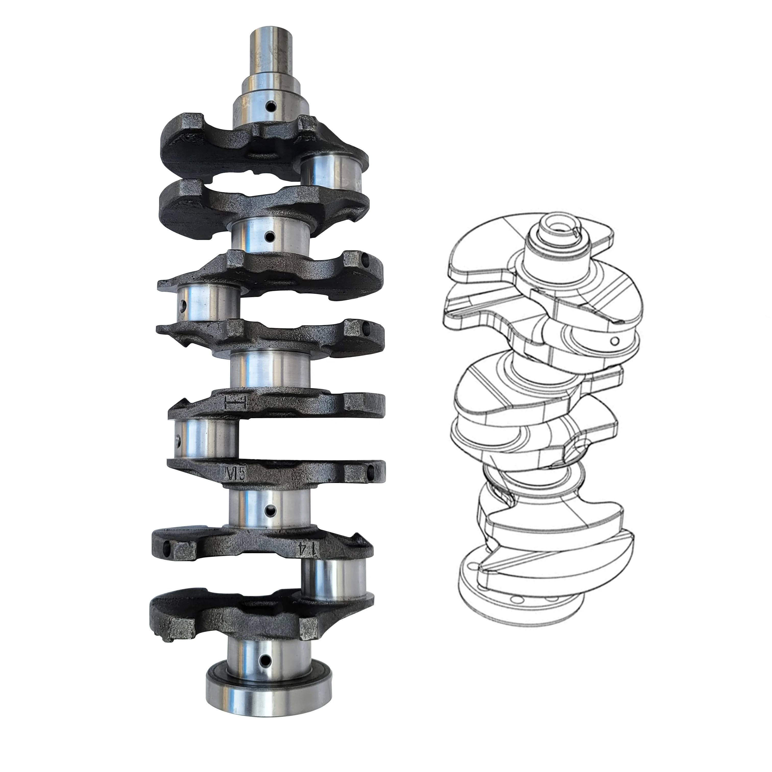 4G64 4G63 Crankshaft For Mitsubishi Engine L200 MD191302 crankshaft engine crankshafts