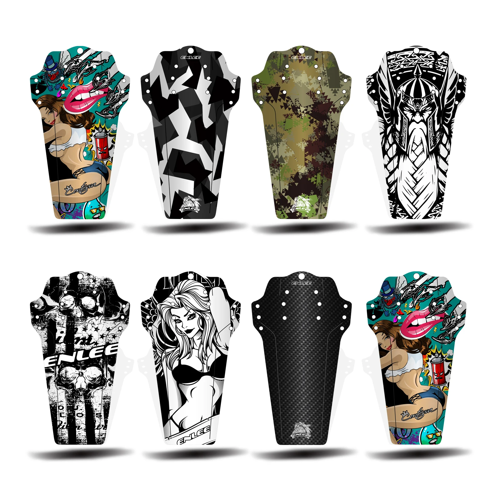 2021 Newest Design ENLEE Dirt Bicycle Front Fenders For MTB Bikes