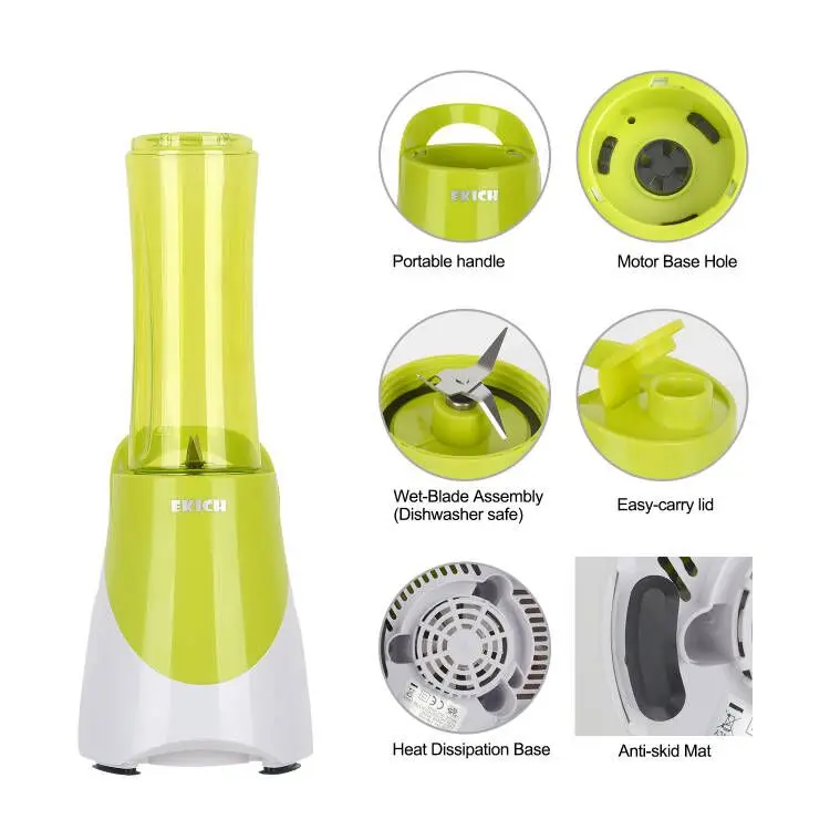 newly design household portable juicer blender household fruit mixer- four blades in 2d 600ml juicer cup