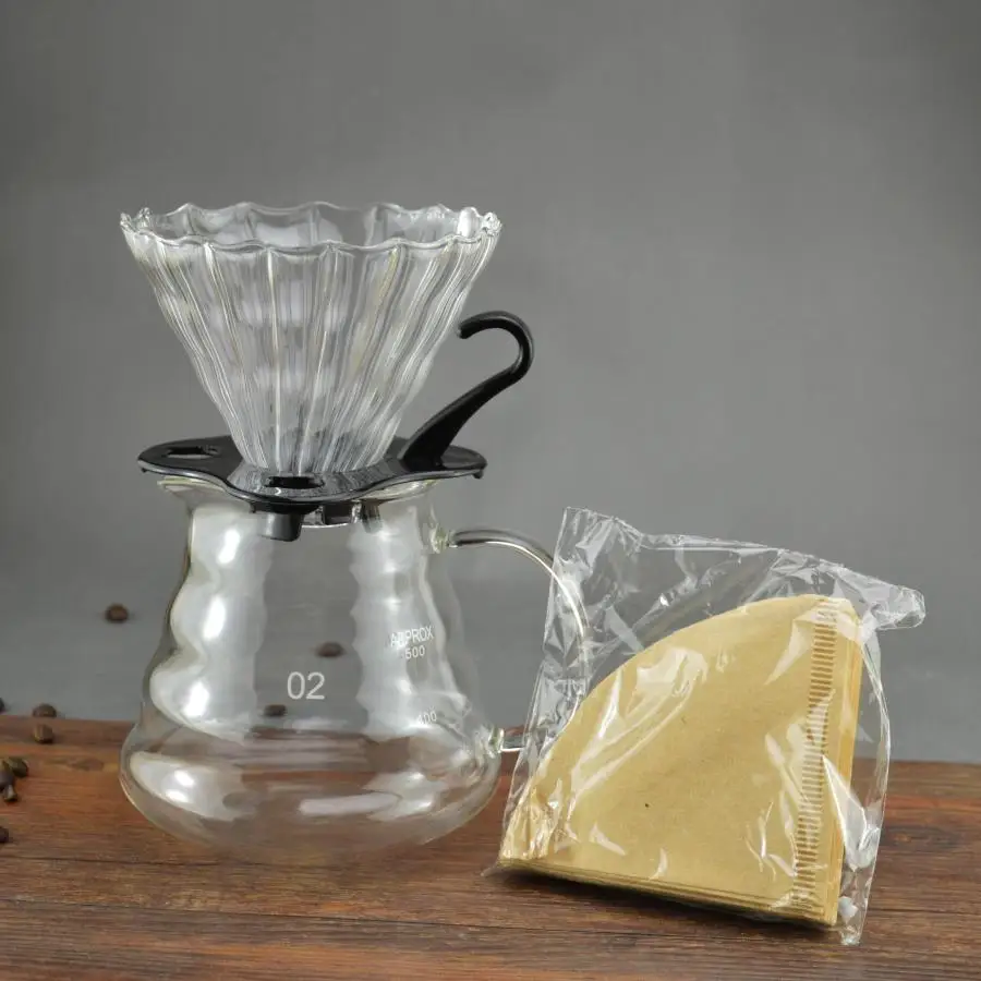 Reusable Durable Glass Coffee Filter Funnel