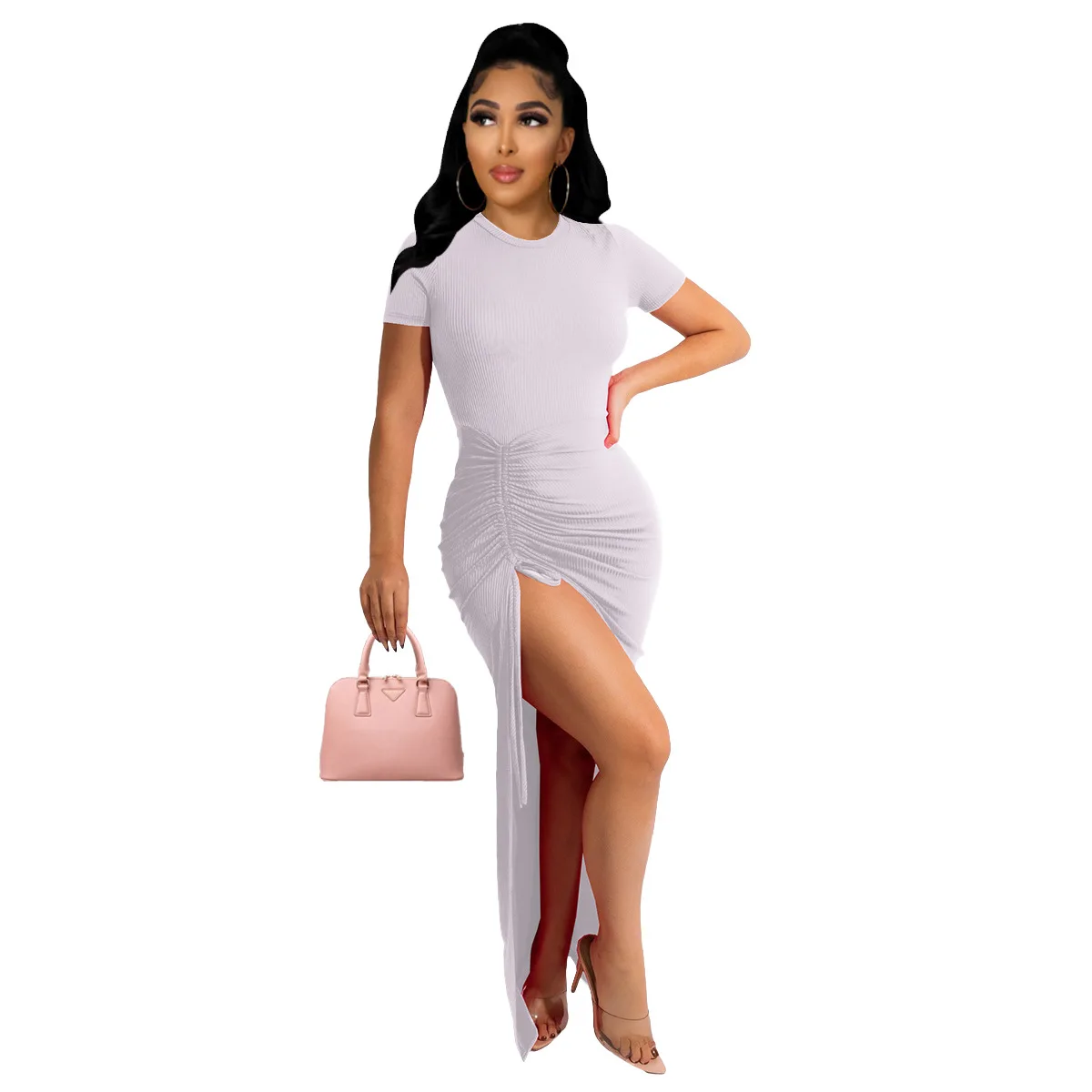 2022 Fashion casual sexy elegant women clothing ladies girl bodycon dress for summer evening night dinner party cheap wholesale