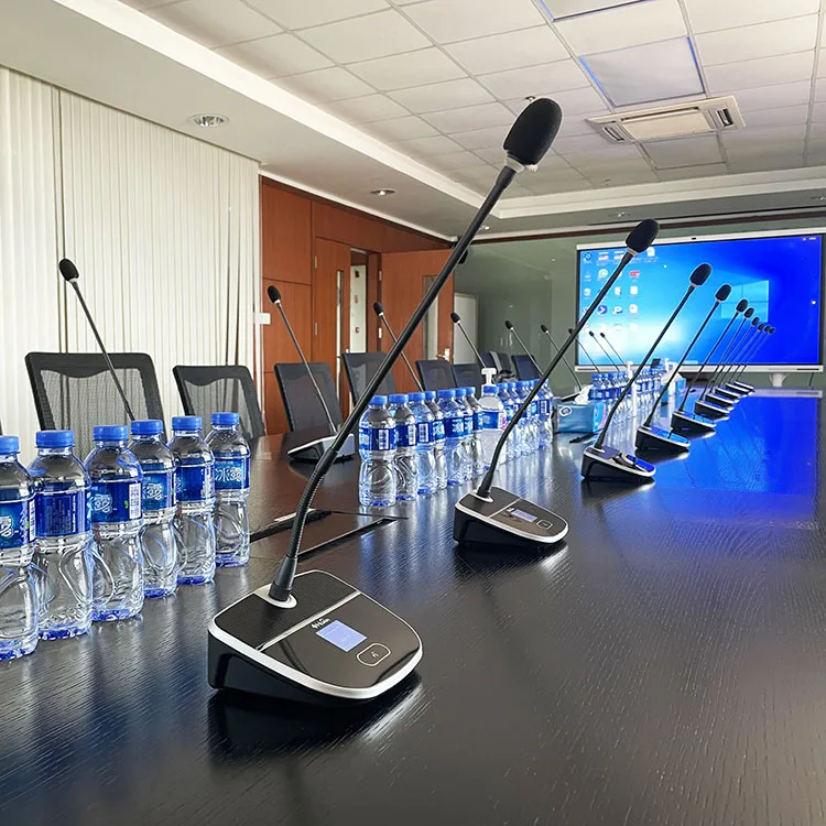 High quality 2.4G wireless Conference system rechargeable Chairman delegate mic