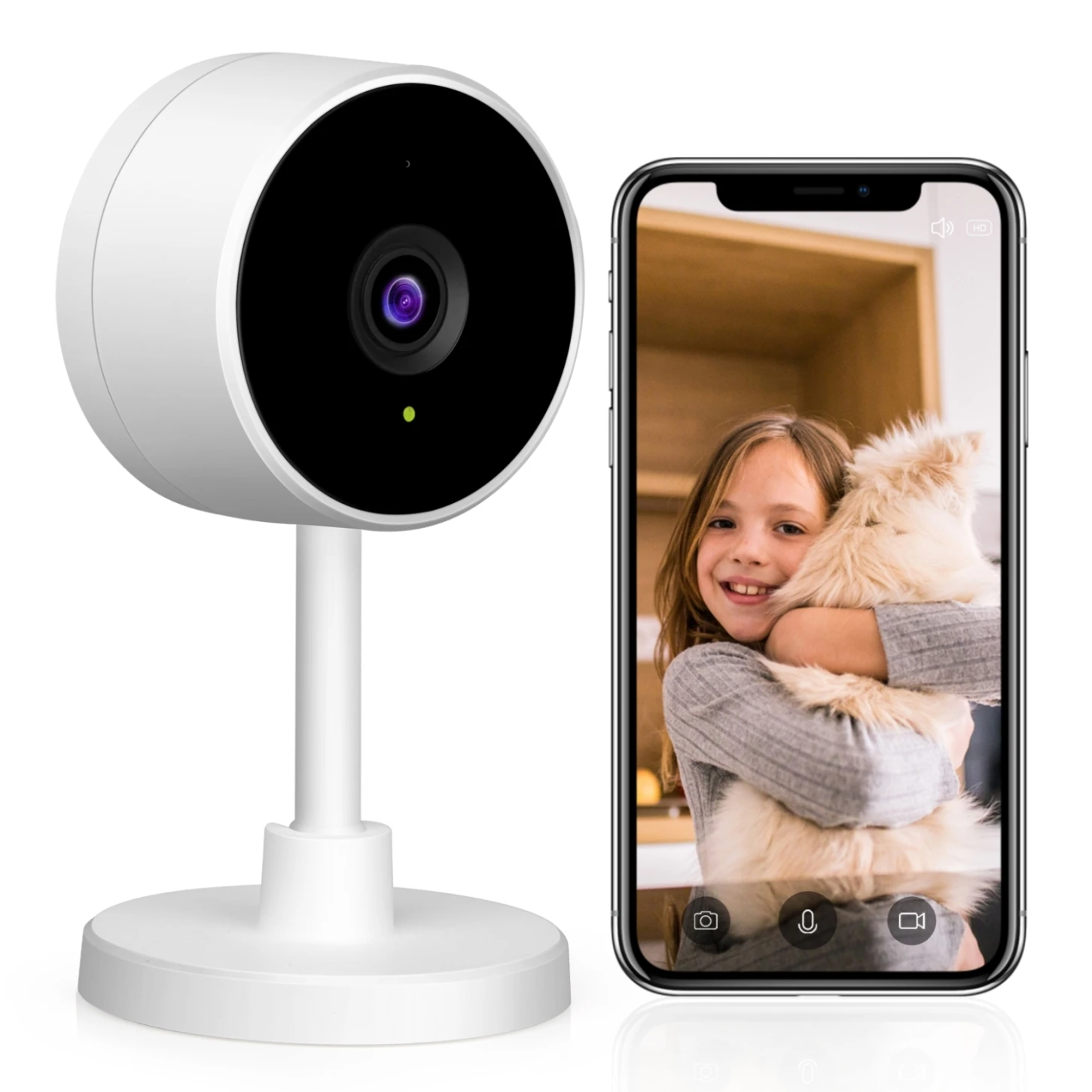 Larkkey Tuya Smartlife home security wifi 1080 online ipcamera