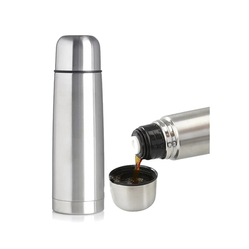 New CHUFENG Stainless Steel Flask Custom LOGO Vacuum Bullet Thermos Bottle 350/500/750/1000 ml