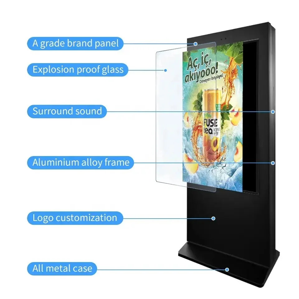 Outdoor Factory customization digital signage 2GB 4GB RAM advertising playing equipment 8GB 16GB 32GB Memory