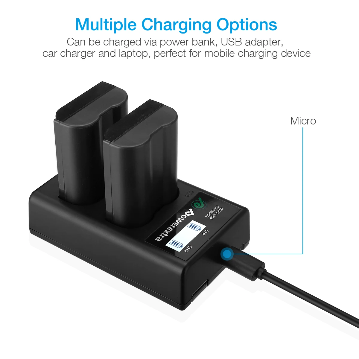 En-el15 Enel15 комплект литий-ионный батарей для Nikon Z6 Z7 D850 D810 D810A D800 D800E D7500 D7200 D7100 D7000 D750 D810 D610 D600