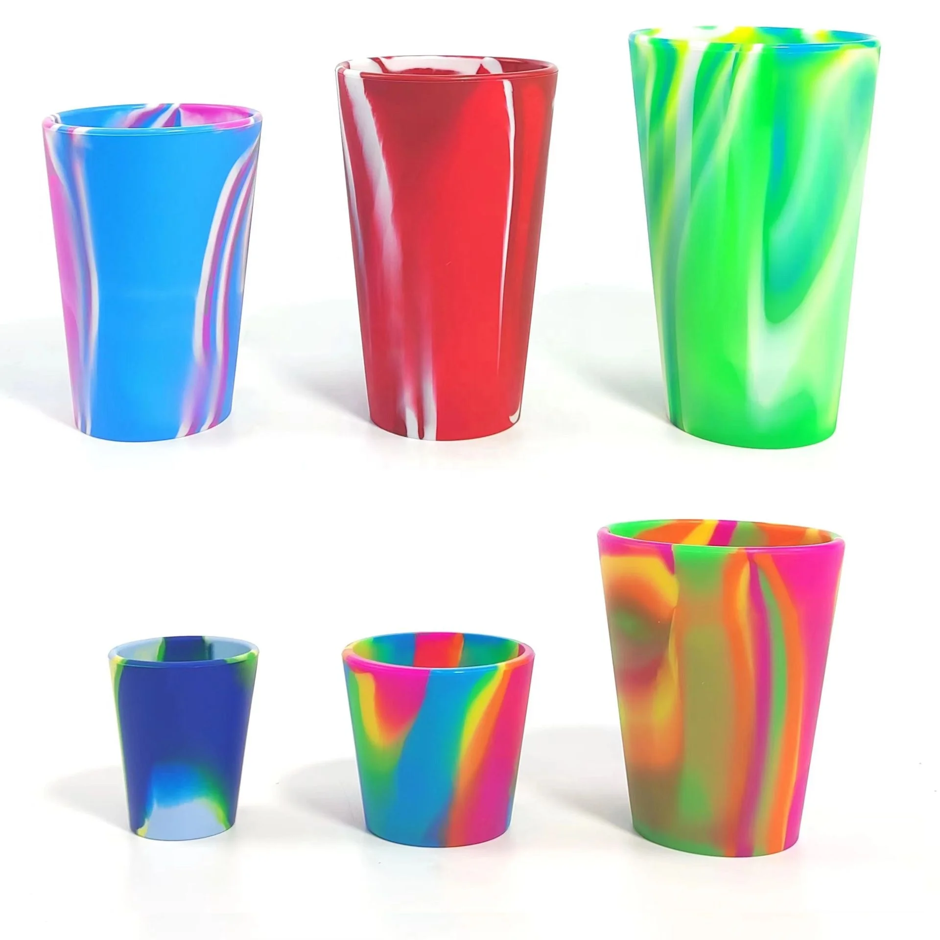 Hot Sale Silicone Cup Unbreakable Reusable Durable Shatterproof 16 Ounce Silicone Pint Glass Cup