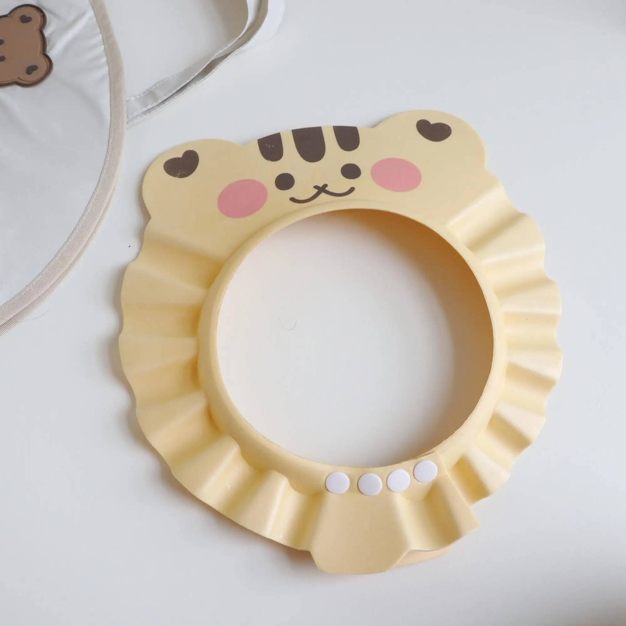 Cartoon Waterproof Adjustable Size Kids Baby Shampoo Hat Shower Protection Hat Kids Ear Shower Cap Baby Shower Cap For Toddler