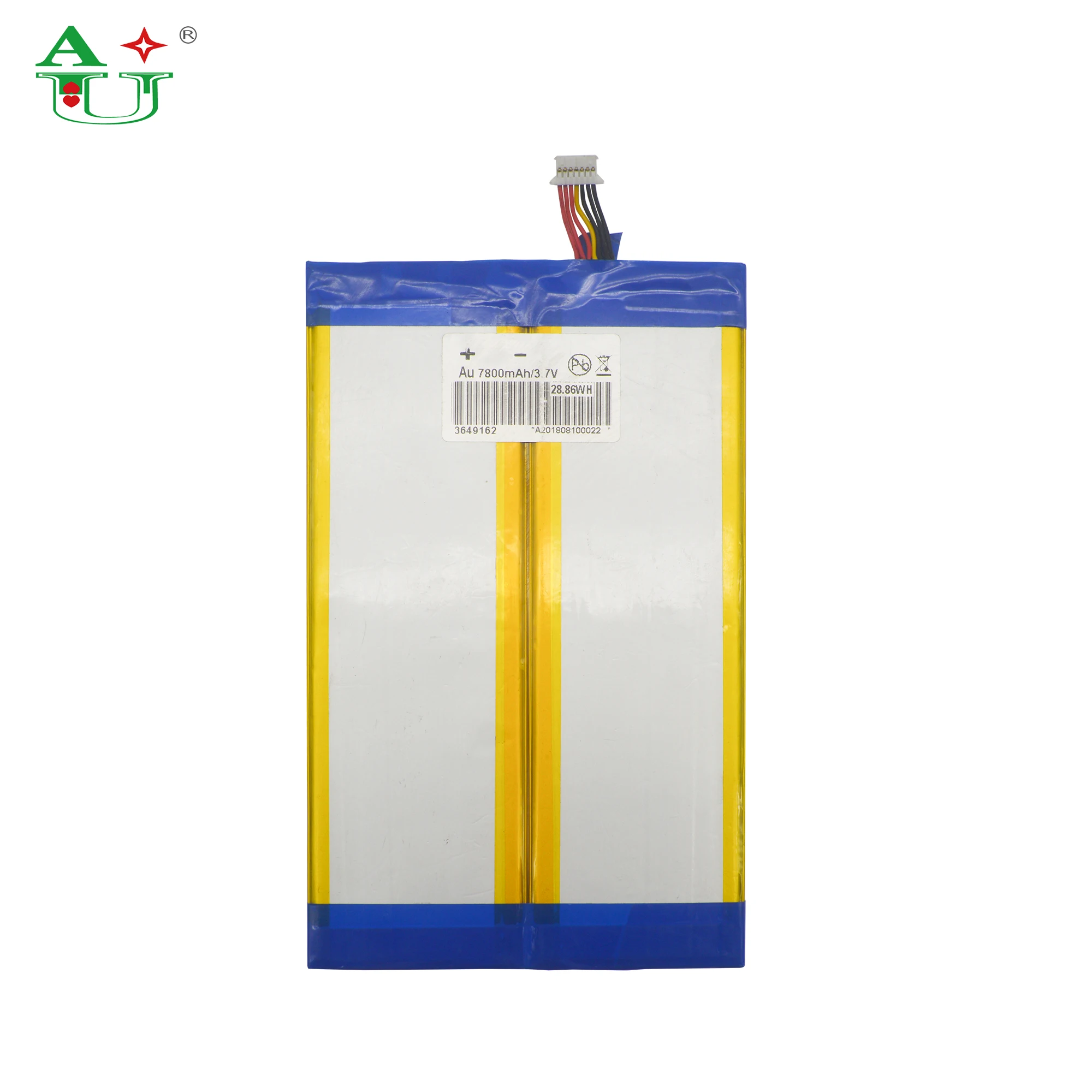 China Suppliers Rechargeable Ultra Thin Lithium Polymer Cell 3.7V 7800mAh Lipo Battery OEM Customized Tablet PC