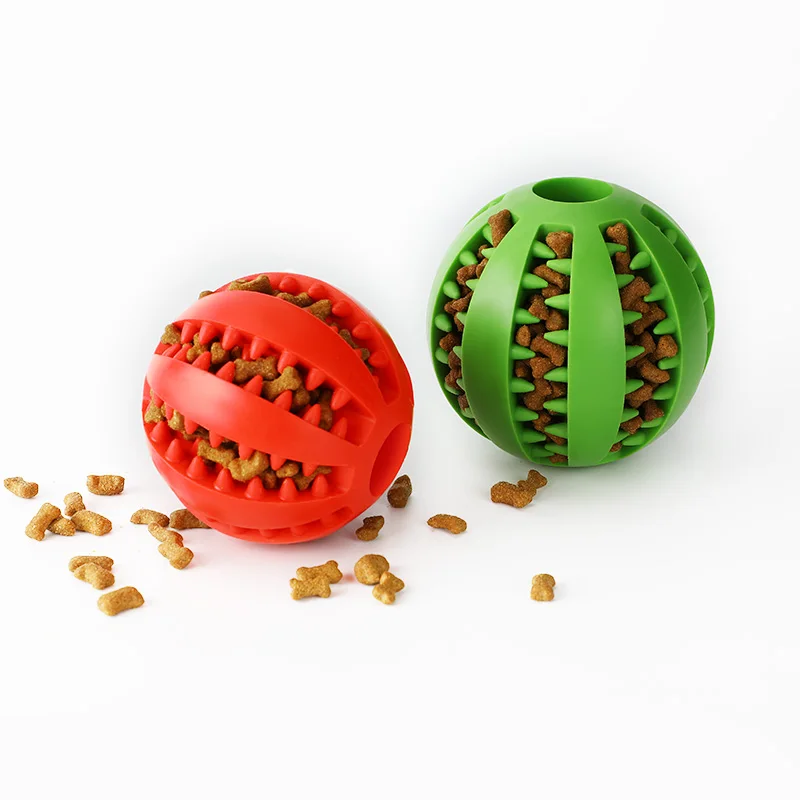 Unique Design 5CM Reasonable Price Custom-made Soft Rubber Interactive Pet Ball Toys Puppy Chew Toy