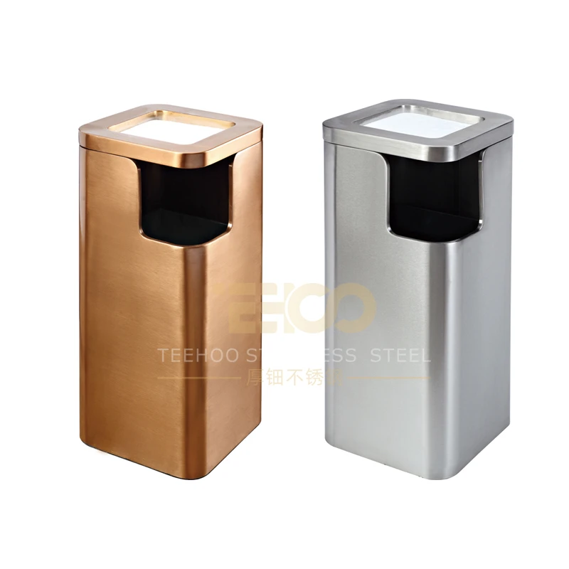 2022 New Style Lobby Trash Cans With Fashionable Designs For 6 Star Hotels Ashtray Bins