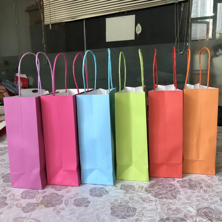 Recyclable Customized Gift Paper Shopping Bag Kraft Paper Bags