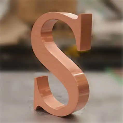 letter custom gold brass small bronze for wall indoor 3d stainless steel channel metal letter