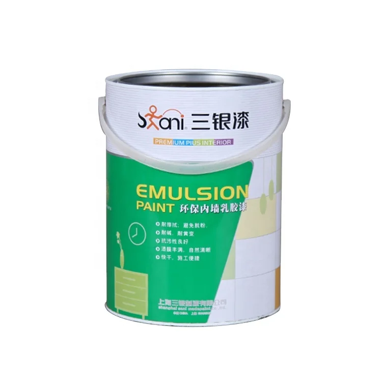 Custom round empty metal tin can with lid paint and adhesive bottle for packing