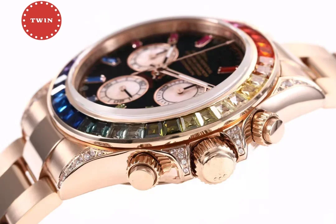 Diver RM watch BLF factory 116595 ETA 4130 movement 904L steel Scratch resistant sapphire Rainbow Diamond Crystal timing watch