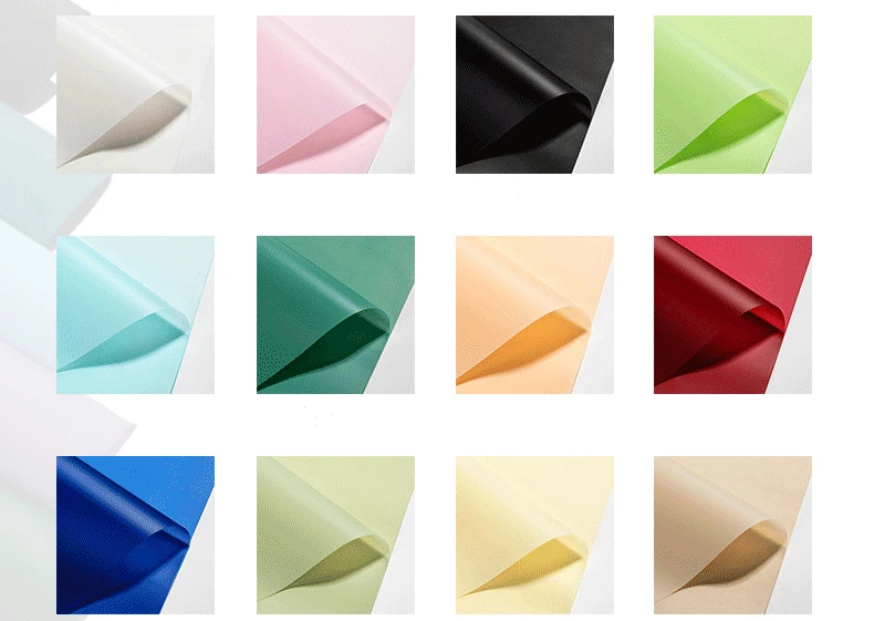Colorful waterproof flower bouquet wrapping paper 58x58cm 20pcs per pack wholesale retail