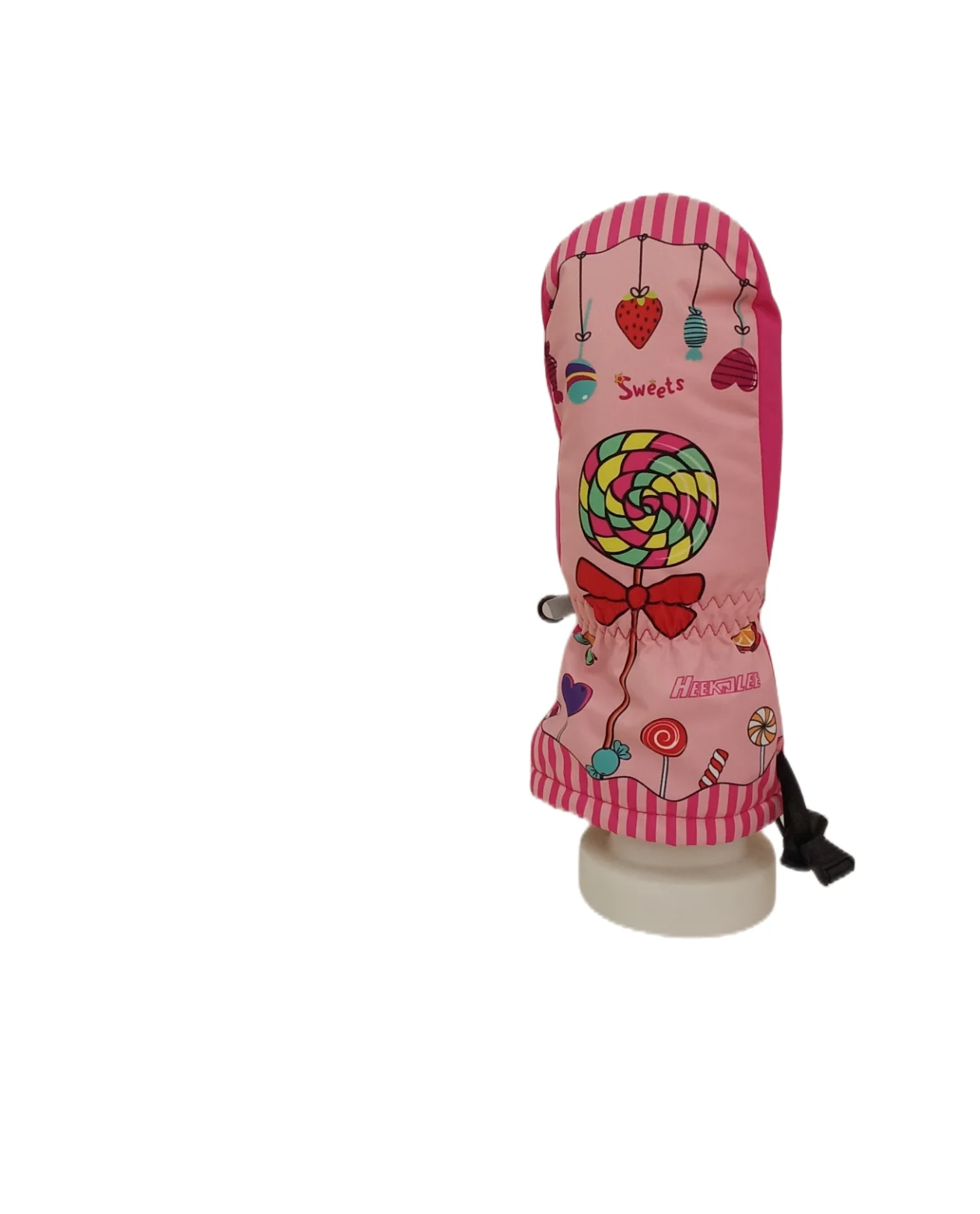 Cartoon girl winter outdoor warm plus fleece thickened cotton ski gloves for children