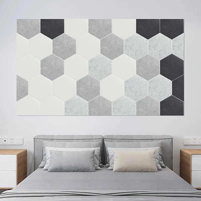 China factory wholesale polyester fiber home wall decoration board sound-absorbing board