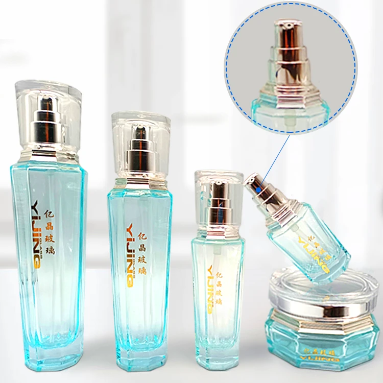 
cosmetic jars container cosmetic lotion serum dropper bottles glass guangzhou cosmetic packaging 