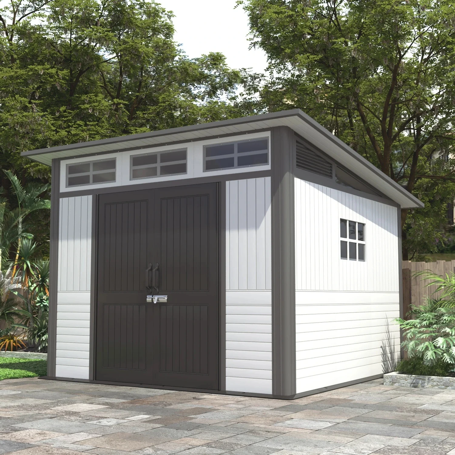 Outdoor Waterproof Prefab Plastic Garden Tools Shed Storage House