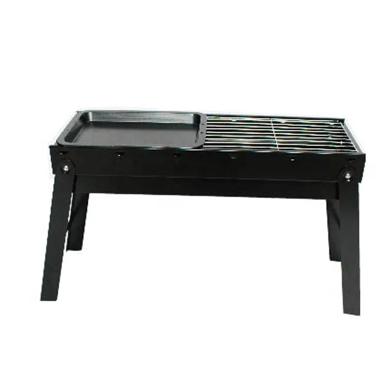 Складной или складной или портативный угольный гриль из углеродистой стали