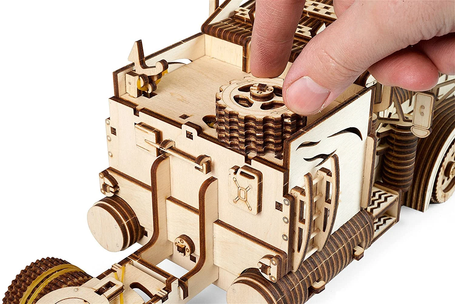 Professional OEM ODM Factory laser cutting Model kit 3D mechanical  assemble puzzles wooden for Adults