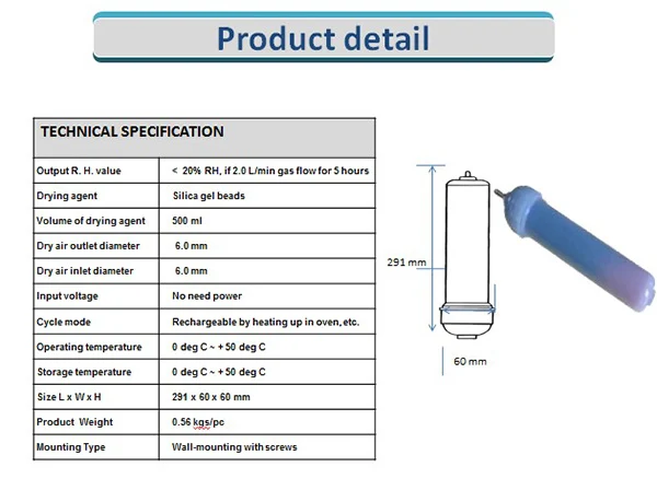 High Performance Ozone Air Dryer with Silica Gel