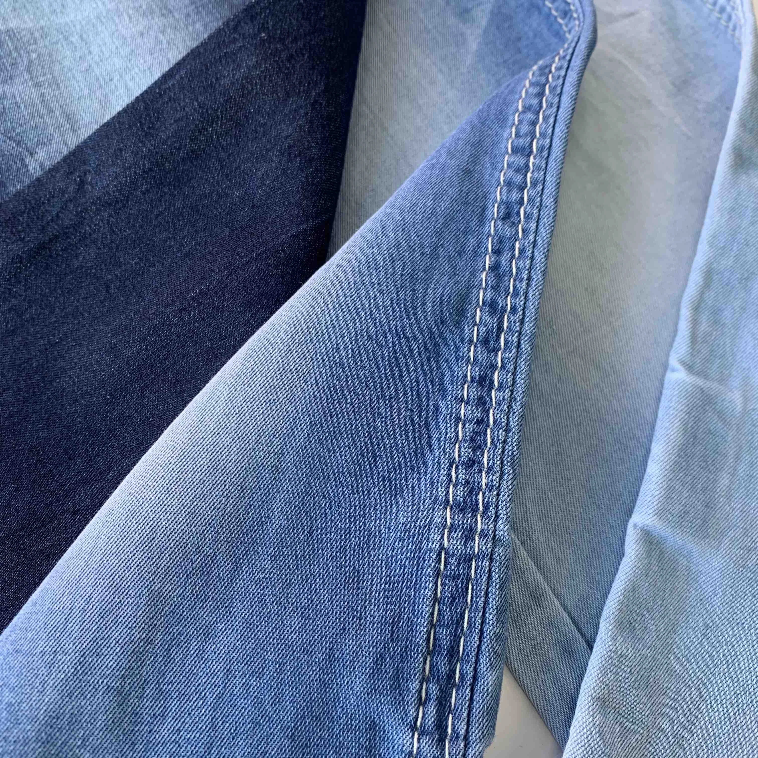 Синяя джинсовая ткань 5 унций в наличии 100% хлопок легкие женские блузки