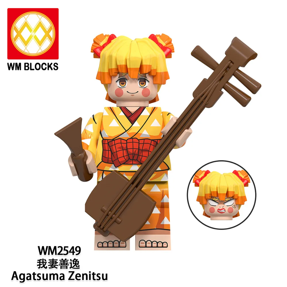WM6162 A0nime Building Blocks Luffy Chopper Nami Sanji Zoro Ace BrookBuilding Block Mini Figure Kids Toy Puzzles Block Toy