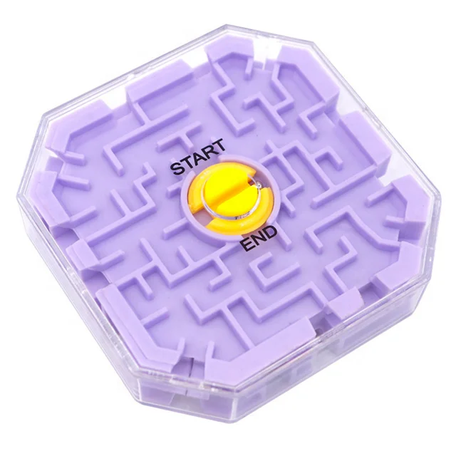 Детский 3D стерео лабиринт, лабиринт, игрушка, Интеллектуальный куб, десять сторон со стальным шариком для детей