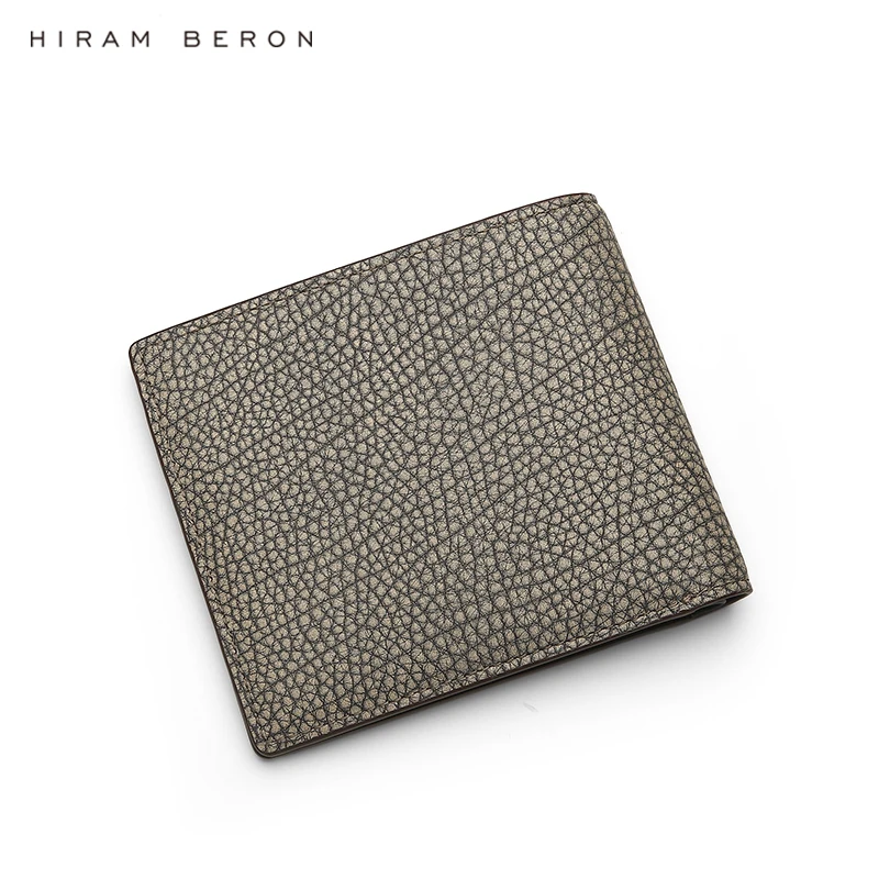 2022 New Product Wholesale Dropship Cowhide Luxury Pebble Grain Purse Soft Mens Slim Leather Wallets