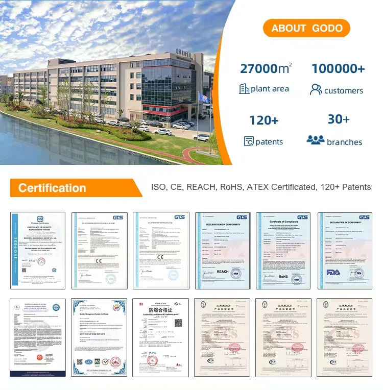 GODO QBY3-32P 1-1/4' 304 ATEX Stainless Steel pneumatic diaphragm pump Petrochemical industry Air Pump