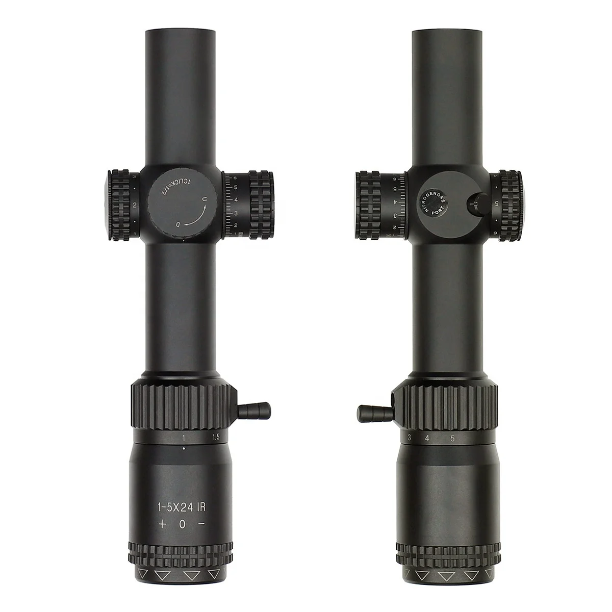 Ohhunt OEM LPVO 1-5X24 IR Tactical Scope Red Illuminated 1/2 Click Value Compact Sights For Hunting