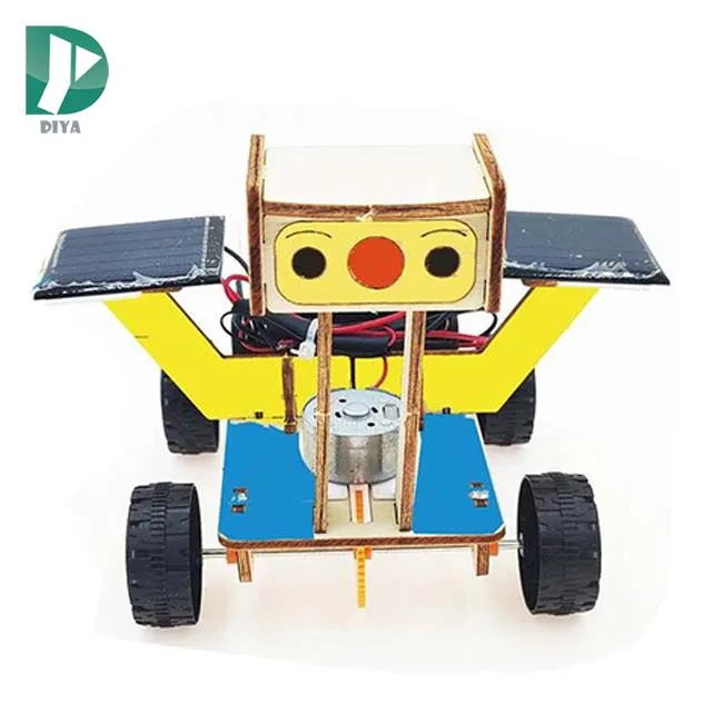 STEM toys DIY wooden assembly of small solar power toys science education lab kit