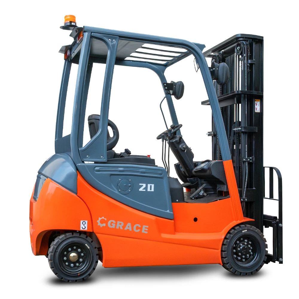 Li-Ion battery fork lift 1.5 ton 2 ton 3 ton 2.5 ton 4 wheels mini small lithium truck electric Forklift with solid tire