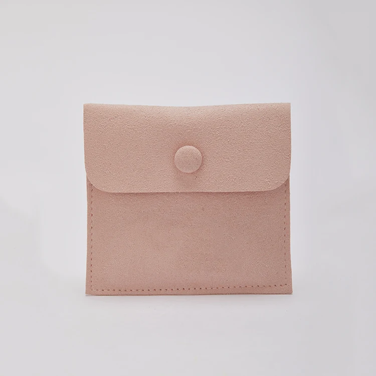 luxury dust hot stamping jewelry  suede drawstring fabric envelope bag pouch