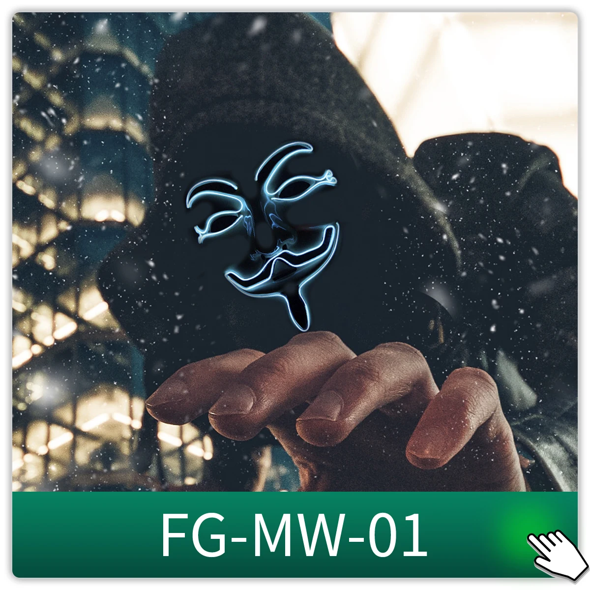 EL Wire  LED Masks 10 Colors Can Choose Christmas Halloween Available El Wire Masks