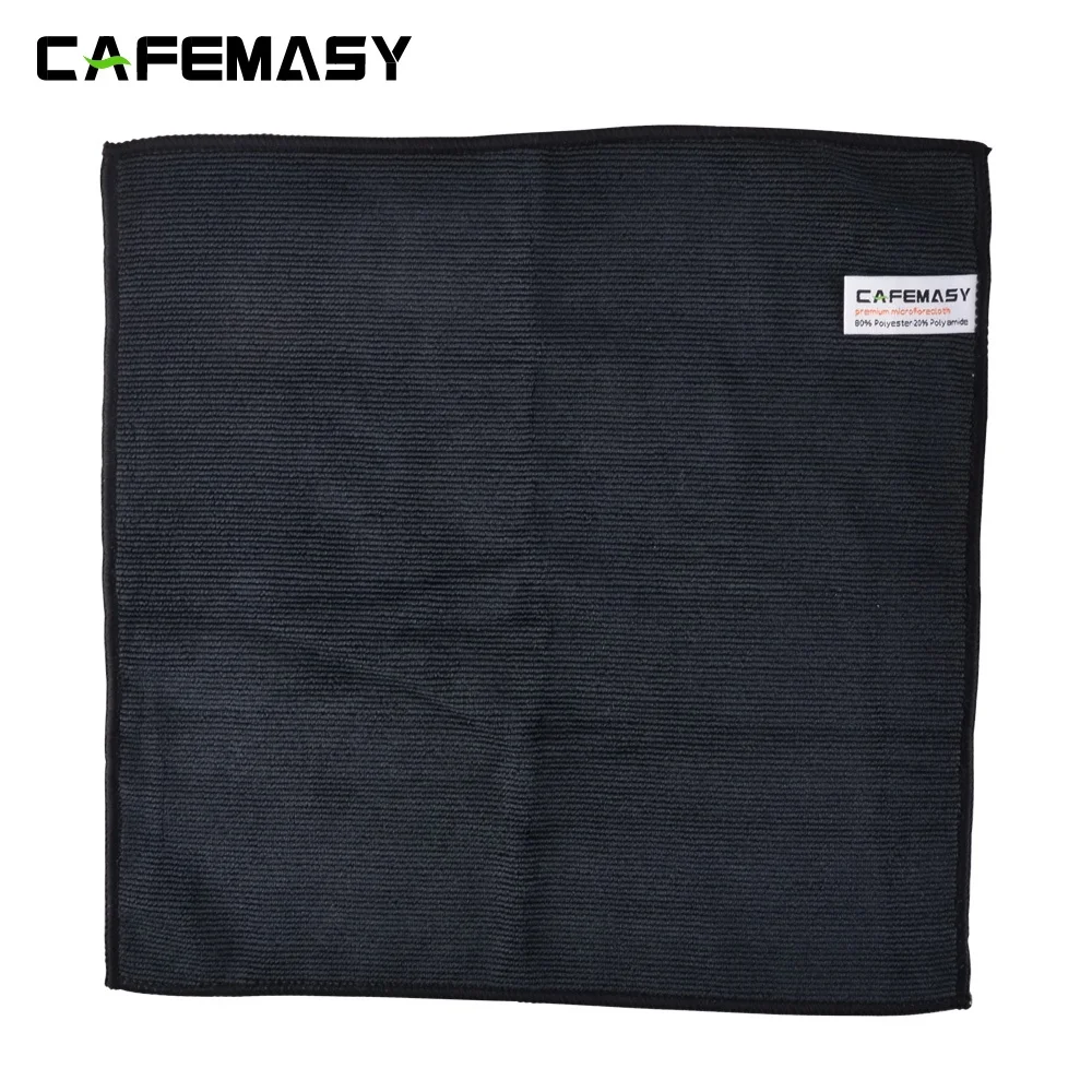 Custom 4pcs Micro Barista Cleaning Towels super Absorbent  coffee maker cleaning cloth Kitchen Tools Cleaning Towel With Hook