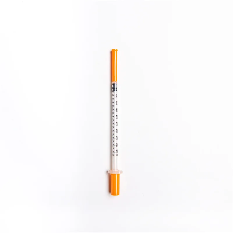 Disposable Insulin Syringe 1 ml 0.5ml 0.3ml Diabetic Insulin Syringe with Fixed Needle
