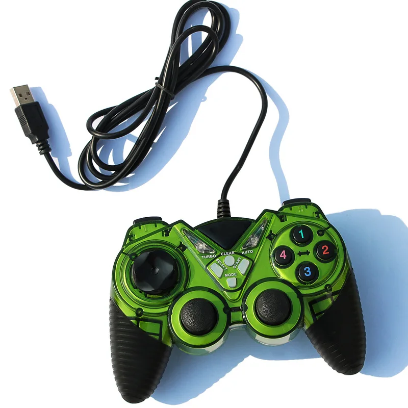 Single Arcade King of Fighters L2000 Vibration USB Wired Gamepad TV Box Double Rocker PC Controller Support Win7/8/XP