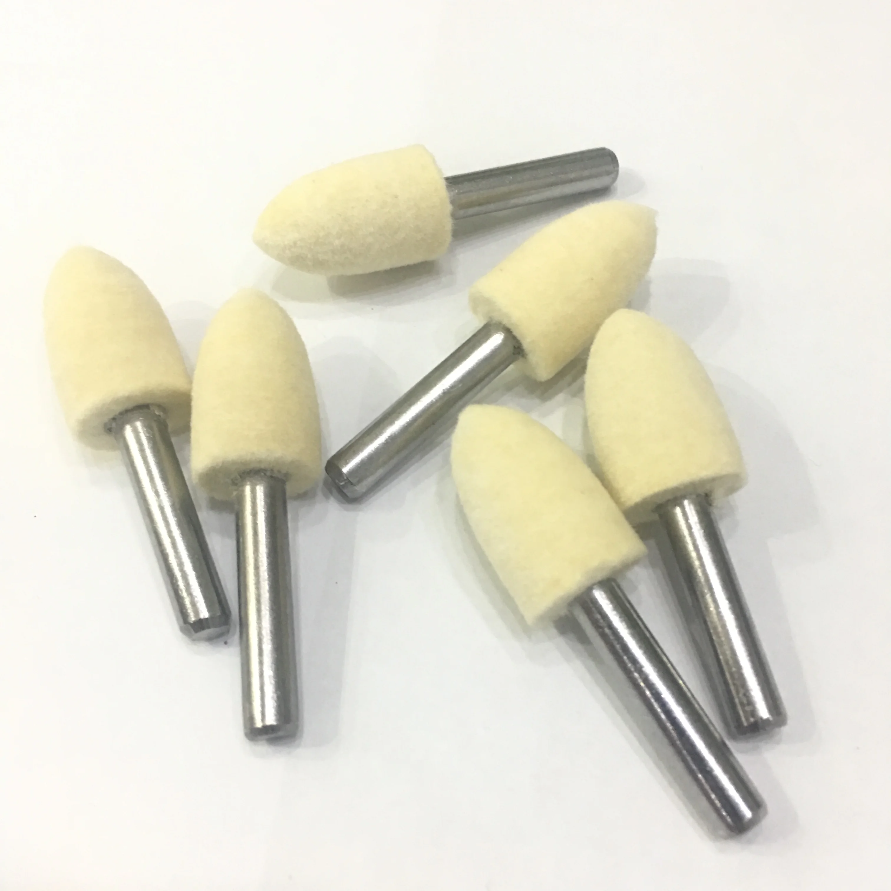 YIHONG Compressed Wool Felt Bobs Woolen Polishing Head Tool Buffing Wheel for Rotary Tool