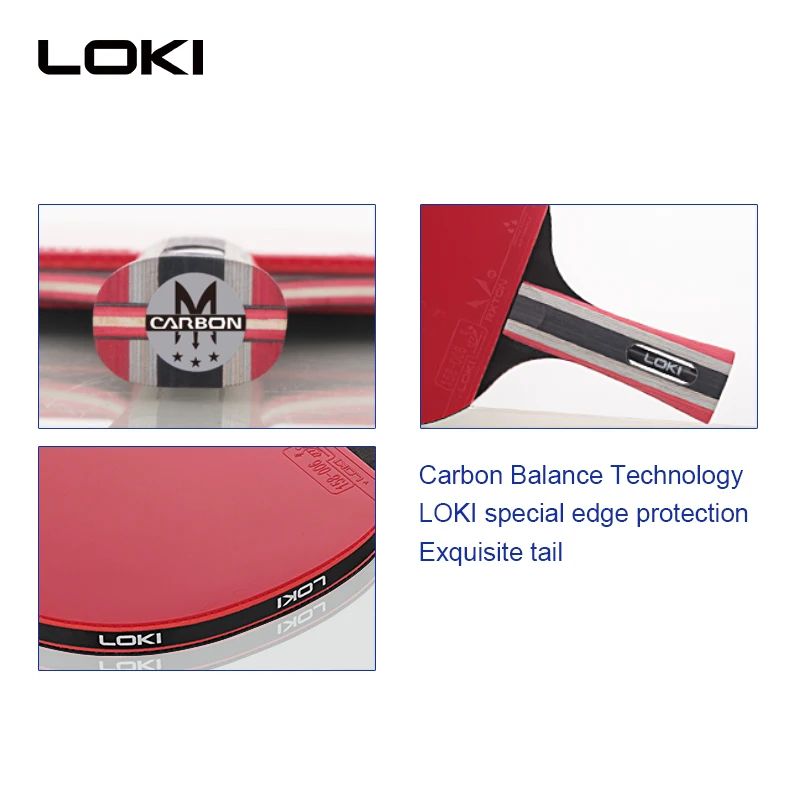 Ракетка для настольного тенниса LOKI 3 звезды из тополя, ракетка для пинг-понга, ракетка для настольного тенниса