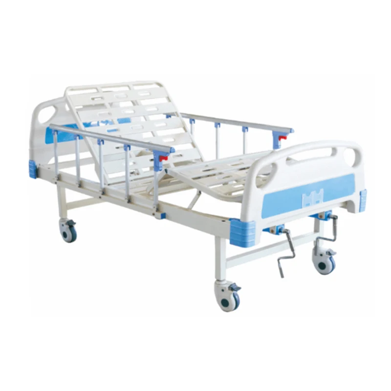 Manufacturers Wholesale Cheap Manual Medical Bed 2 Crank Two Function Treatment Bed Hospital Nursing Bed