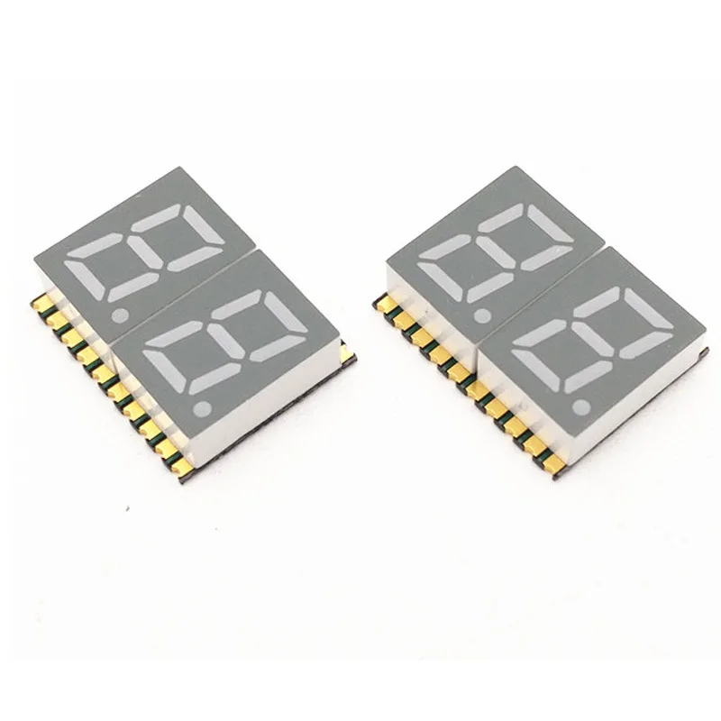 Jstronic 2 digit 7 segment smd 0.3 inch two digit white color seven segment smd led display