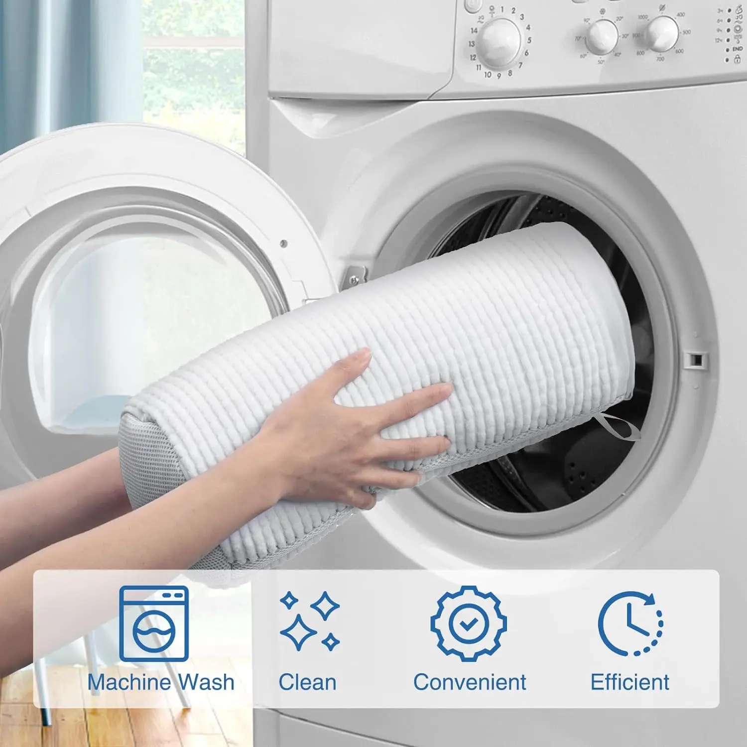 Durable Fluffy Fibers Keep 360 Wrap-around Adjustable Shoe Trees Cleaning Shoe Washing Bag for Washing Machine